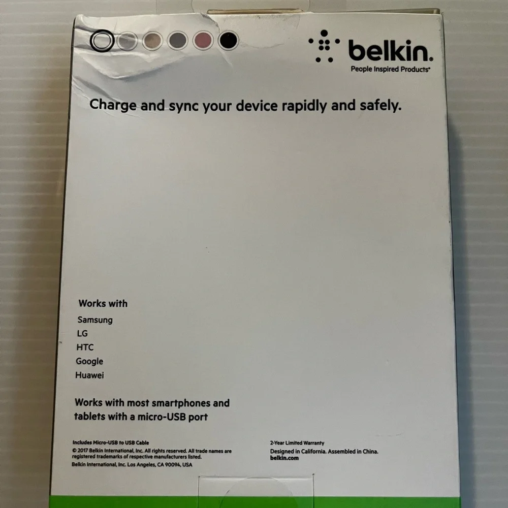 Belkin Micro-USB 6ft cord